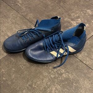 Adidas Men's Blue Soccer Shoes